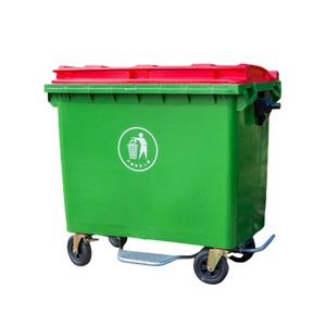Fabrik großhandel 660L/1100L Großer mobiler Mülleimer mit Rädern, großer Kunststoff abfall behälter Mülleimer - Product Image 1