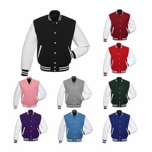 Veste universitaire à manches raglan design personnalisé OEM Veste de baseball d'extérieur Letterman vintage style collège pour homme - Product Image 4