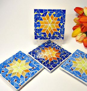 Belle conception Table Ware mosaïque caboteur Table étaient utilisation murale pour la maison hôtel Restaurant Table Ware café thé Table dessus sous-verres - Product Image 2