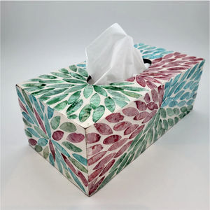 Boîte à mouchoirs en bois boîte à mouchoirs en bois brun pour un aspect naturel - Product Image 2