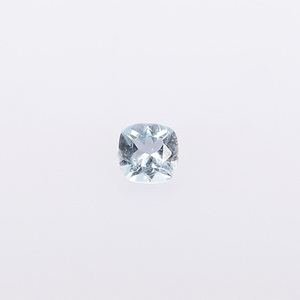 Aguamarina brasileña natural 4x4mm corte de cojín 0,25 Cts piedra preciosa para hacer joyas - Product Image 1