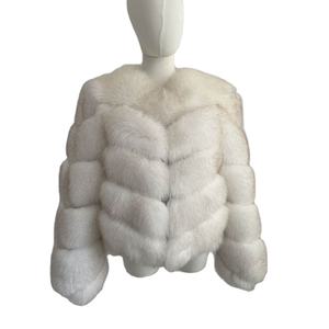 Luxury Look Woman Faux Mink <b>Fur</b> <b>Jacket</b> Mimics <b>Real</b> <b>Fur</b> Warm Winter Coat Thick Plush Elegant Outerwear - Product Image 1