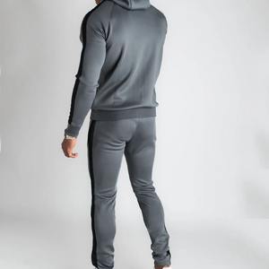 Nueva llegada barato con estilo, Sudadera con capucha de gimnasio con cremallera bolsillo Joggers chándal/más vendido Skinny Fit cremallera con capucha chándal - Product Image 3