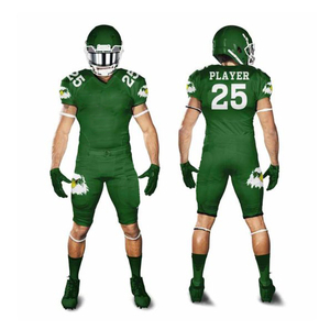 ชุดยูนิฟอร์มอเมริกันฟุตบอลสั่งทำพิเศษ คุณภาพสูง โพลีเอสเตอร์ 100% แขนสั้น ป้องกันแบคทีเรีย พิมพ์ลายแบบซับลิเมชั่น ราคาสมเหตุสมผล - Product Image 6