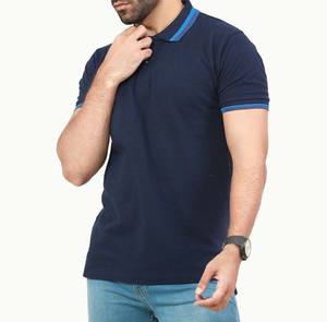 100% coton/jersey couleur rouge unie coupe ajustée personnalisé bouffée 3D imprimé Logo respirant confortable pour chemise pour hommes - Product Image 3