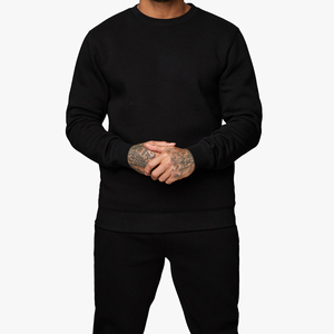 Sweat-shirt uni à manches longues en coton mélangé de haute qualité pour hommes, vêtement d'hiver à séchage rapide pour hommes - Product Image 1
