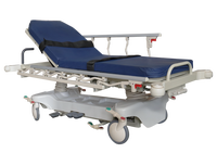 Chariot de transfert hydraulique pour patient avec garde-corps en alliage et frein central