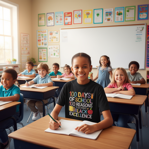 Camiseta de manga larga 100 Días de Escuela: 100 razones para celebrar la excelencia afroamericana - Product Image 3