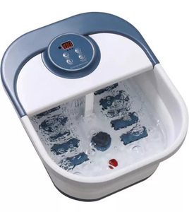 접이식 발 목욕 마사지 욕조 전기 발 세척 분지 적외선 가열 발 목욕 배럴 자동 발 스파 마사지 - Product Image 1
