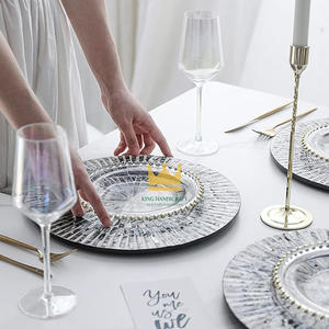 Nacre chargeur napperon pour mariages coquille de mer incrustation plaque de chargeur décorative pour les fêtes prix bon marché - Product Image 3