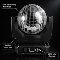 Luz de Bola Espejo Móvil 120W DMX512 540 Pan 180 Tilt Doble Motor para Escenario y Discoteca YF039