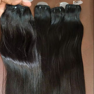 Extensions de Cheveux Humains Naturels Indiens Raides 100% - Product Image 1