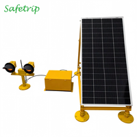 Balise de signalisation LED jaune à énergie solaire pour piste, contrôle sans fil RGL pour entrée de taxiway d'aéroport