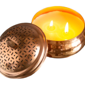 Decorative Metal Jar Candle With Lid For Wedding Party Home Decor in Best Price From India - Product Image 1