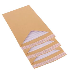 Corrugado acolchado Mailer papel Kraft resistente corrugado Kraft exterior con forro acolchado suave para un envío seguro y ecológico. - Product Image 1