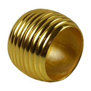 Embossed Gold Plated Metal Napkin Ring Round Designs for Event <b>Party</b> Catering Napkin Ring for Tissue Use - Product Image 2