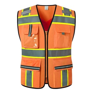 Gilet de sécurité Offre Spéciale hautement réfléchissant Vêtements de travail tricotés avec des vêtements réfléchissants de conception de couleur à la mode - Product Image 1