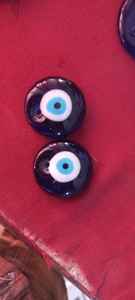 Cuentas de cristal de ojo con diseño de corazón hechas a medida en negro, blanco y negro, tamaños de 3mm y 4mm para fabricación de joyas, diseñadores de cuentas, reventa de tiendas - Product Image 2