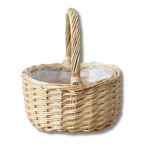 ตะกร้าหวายทำด้วยมือจากตะกร้าสไตล์วินเทจของประเทศเวียดนามตัวเลือกที่กำหนดเองสำหรับงานแต่งงานงานอีเวนต์และของตกแต่งบ้าน - Product Image 1