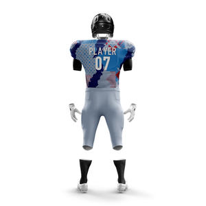 Nouveau style W4G Maillots et shorts de football américain personnalisés de haute qualité 100% polyester respirant avec logo frontal en maille - Product Image 5