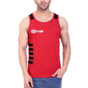 Nouvel arrivage de débardeurs de sport sans manches pour hommes sur mesure musculation musculation tissu respirant haut à motif uni - Product Image 3