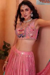 Exquisita ropa tradicional india y pakistaní Boda de lujo Lehenga Choli para novias Damas DE HONOR Celebraciones festivas - Product Image 4