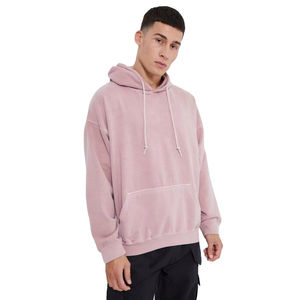 เสื้อฮู้ดดี้ผู้ชายสไตล์วินเทจ ลวดลายบาติก พิมพ์สกรีน ผ้าคอตตอน 100% หนานุ่ม ทรงโอเวอร์ไซส์ ล้างสีแบบแอซิดวอช สำหรับฤดูหนาว - Product Image 6