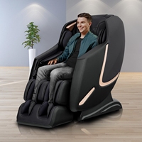 Fauteuil de massage complet par gravité, grand format, avec points de massage Shiatsu, inclinaison, modes de chauffage lombaire et mollets, compression d'air, Bluetooth