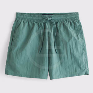 Short athlétique en nylon décontracté solide pour homme-Taille légère, respirante et élastique à séchage rapide - Product Image 5