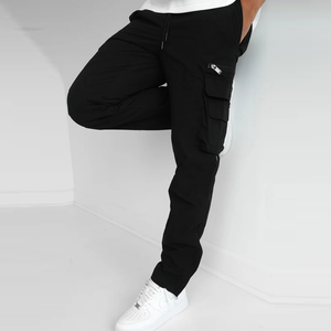Pantalones Deportivos Casuales de Poliéster Personalizados, Ecológicos, Transpirables, de Moda Urbana, Estilo Hip Hop, Pantalones Cargo Tejidos, Talla Grande para Hombre - Product Image 6