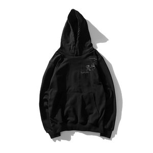 Sudadera con capucha bordada con precio de calidad al por mayor, Sudadera con capucha bordada transpirable de alta calidad para hombre, Sudadera con capucha bordada térmica de gran tamaño - Product Image 5