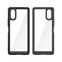 Nouvelle coque arrière de protection colorée en acrylique transparent souple TPU, design uni, compatible multi-marques