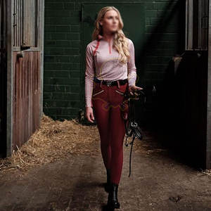 Alta calidad mujer transpirable estilo de lujo cómodo Slim Fit montar manga larga camisa ropa lisa - Product Image 2