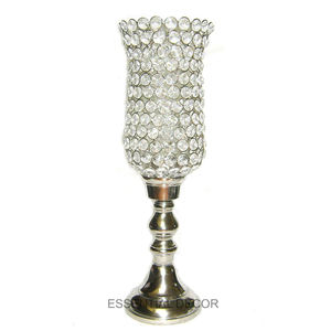 Nuevo DISEÑO DE ALUMINIO T Light Candle Holder Set de 3 con Crystal Votive Indoor & Outdoor Party Decorado Portavelas hecho a mano - Product Image 4