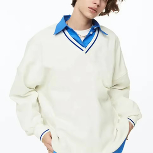 Nueva sudadera deportiva de invierno para niños, jersey de manga larga de Color sólido, cómodo, algodón, poliéster, liso, logotipo personalizado - Product Image 5
