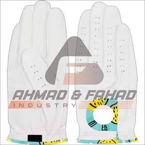 Gants de golf pour hommes personnalisés avec logo 2025, en cuir Cabretta véritable super doux, respirants, de qualité supérieure, blancs, pour le sport, nouveauté - Product Image 2