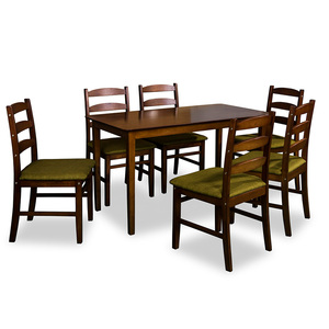 Bàn Ăn & Ghế Màu Trơn BAS M137VT & Gỗ Cao Su Hiện Đại 2230 Thiết Kế Độ Bền Cao Malaysia - Product Image 1