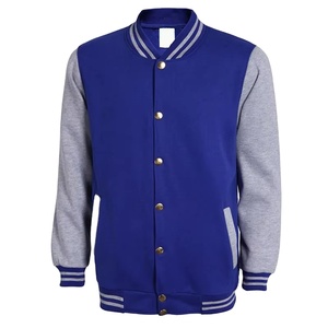 Chaqueta Universitaria de Mezcla de Algodón con Revestimiento Premium, Costuras Resistentes, Mangas en Contraste, Ajuste Atlético, Impermeable, Cortavientos, para Invierno - Product Image 1