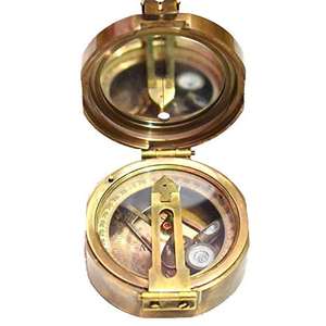 Brújula Brunton Antigua de Latón Resistente, Funcional, con Estuche de Cuero, Suministro Personalizado OEM/ODM - Product Image 5