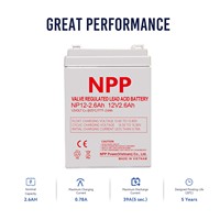 Batterie au plomb scellée 12V 9Ah/10Ah/2.6Ah/3.2Ah, durée de vie de 5 ans, pour systèmes solaires, voiturettes de golf électriques, outils électriques