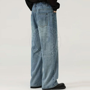 Jeans Baggy pour hommes à la mode avec style déchiré en détresse adapté aux tenues Streetwear à la mode et aux jeunes Jeans Baggy - Product Image 6