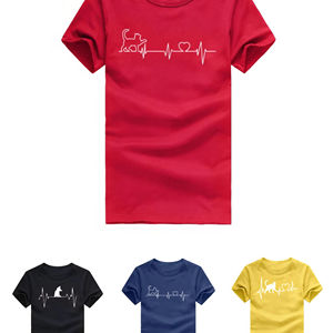 Camisetas de Verano Casuales de Manga Corta con Cuello Redondo y Hombros Caídos para Mujer, 100% Algodón Tejido, Estampado Personalizado, Ajuste Delgado, Secado Rápido, con Logotipo - Product Image 1