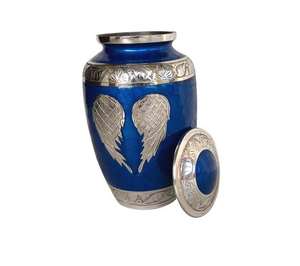 Jarrón de urna de latón para cenizas Cremación para cenizas humanas Adulto Mujer Hombre Urna decorativa Funeral - Product Image 3