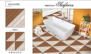 Azulejos de porcelana esmaltada pulida de 600x1200mm Acabado brillante Diseño de mármol Piso interior Habitaciones Decoración Granito - Product Image 4