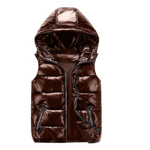 Vente en gros de gilets bouffants à col montant confortables et respirants en polyester 100% pour hommes gilets bouffants coupe-vent personnalisés pour hommes - Product Image 4