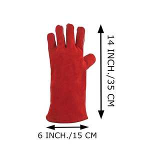Gants de soudage résistants à la lumière et respirants en cuir Service OEM Gants de soudage réversibles élégants - Product Image 6