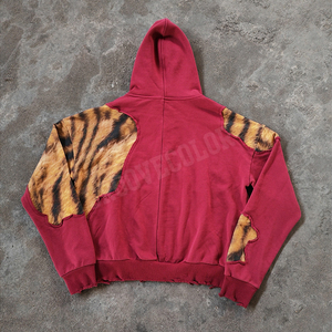 Sudadera con Capucha Vintage de Manga Larga para Hombre, Estilo Urbano Personalizado, Impresión DGT, Lavado Ácido, Gráfico Vintage, 100% Algodón - Product Image 3