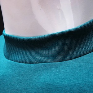 T-shirts d'été de haute qualité pour hommes Chemise à col roulé à manches longues et coupe ajustée Little Mercerized Cotton Solid T Shirt for Men - Product Image 6