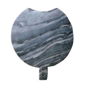 Planche à découper en marbre luxueuse Planche à découper en marbre gris pour couper les légumes et l'utilisation en cuisine Fabriquée à la main au prix de gros en Inde - Product Image 3