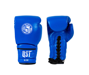 Gants de boxe à lacets en cuir véritable fabriqué en usine en gros avec rembourrage épais gant de boxe MMA pour l'entraînement au combat - Product Image 5